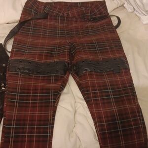 Killstar XL blood tartan pant